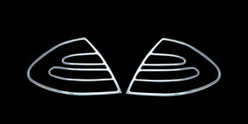 Mercedes E-class W211 2002-2009 Chrome Tail Light Covers (2 pcs, plastic) photo 1