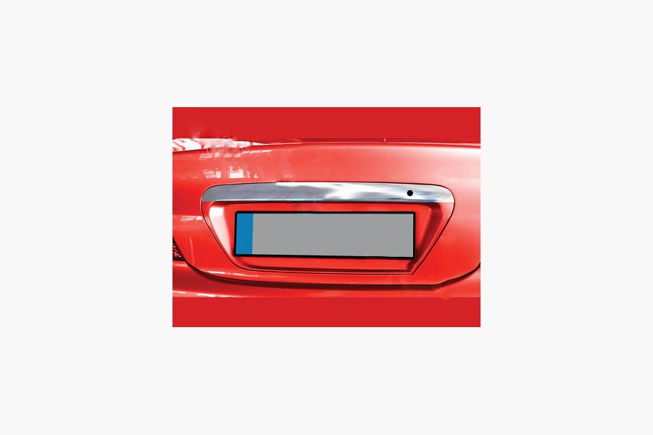 Mitsubishi Lancer 9 2004-2008 Chrome trim above license plate (stainless steel) Photo 1