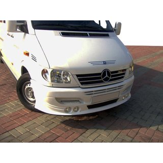 Front bumper trim 4 headlights (CDI, paintable) Mercedes Sprinter W901/902/903/904/905 1995–2006 photo 2