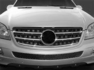 Mercedes ML W164 2005-2011 Chrome Grille Trim (5 pcs, Stainless Steel) Carmos - Turkish Stainless Steel photo 1