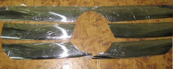Mercedes ML W163 1997-2005 Wide Grille Covers (6 pcs, Stainless Steel) photo 1
