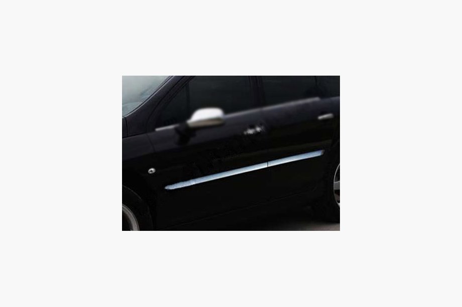 Peugeot 407 2004-2011 DISCOUNT !!! Door moldings (4 pcs, stainless steel) Image