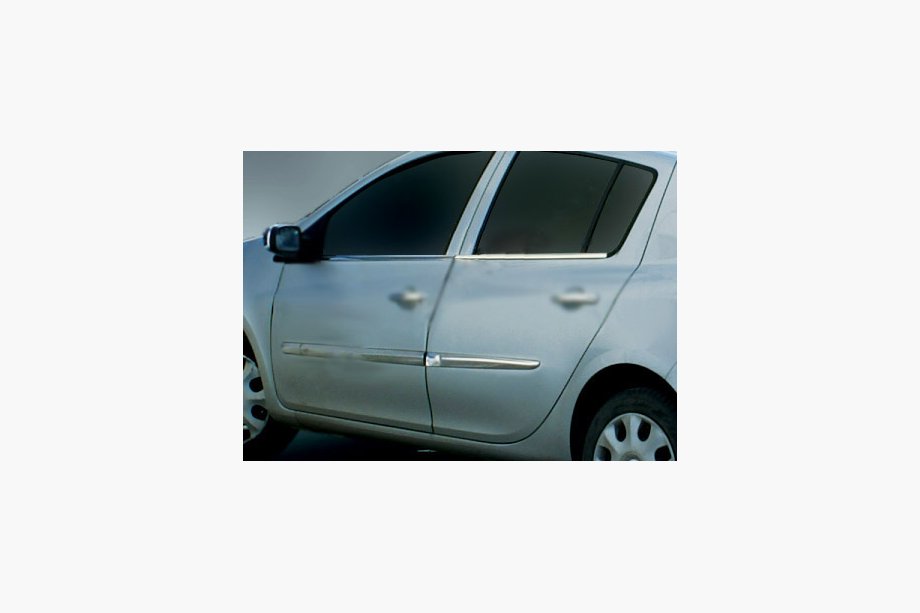 Renault Clio III 2005-2012 Door Mouldings Stainless Steel (4 pcs) Image
