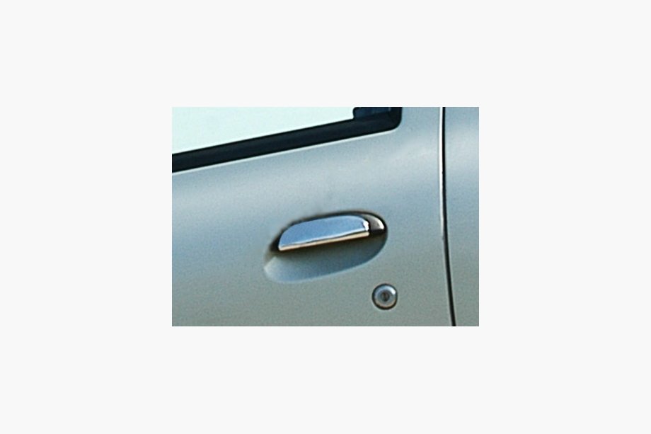 Renault Scenic 1998-2003 Chrome Door Handle Covers (4 pcs, Stainless Steel) Carmos - Turkish Stainless Steel Image