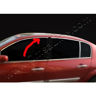 Upper window trim (HB, 6 pcs, stainless steel) Renault Megane III 2009-2016 photo 2