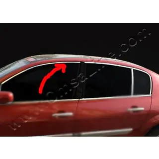 Upper window trim (HB, 6 pcs, stainless steel) photo 2