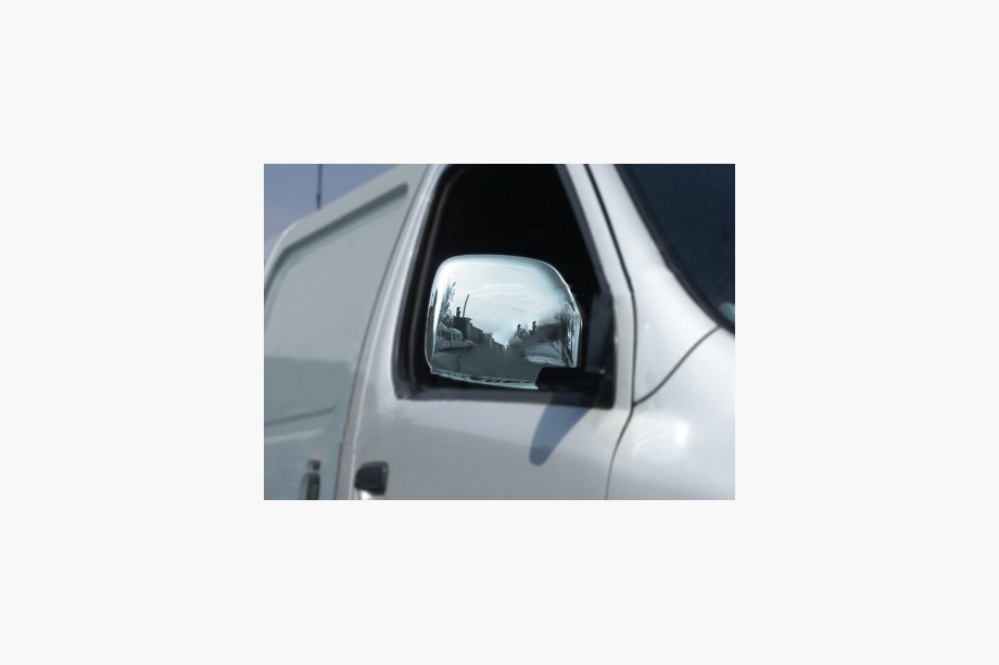 Toyota HiAce Mirror Covers (2 pcs, Stainless Steel) Image