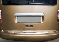 Volkswagen Caddy 2010-2015 Rear bumper protector straight (Omsa, stainless steel) photo 2