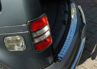 Volkswagen Caddy 2004-2010 Rear bumper protector straight (Omsa, stainless steel) photo 2