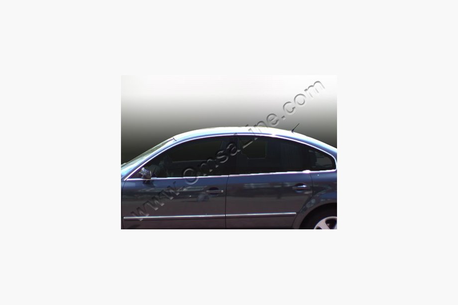 Volkswagen Passat B5 1997-2005 Upper Door Trim Cover (6 pcs, Stainless Steel) Photo 2