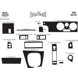 Dashboard Covers (145 and 146 Alfa) Alfa Romeo 145/146 1994-2001 photo 3