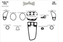 Alfa Romeo 156 1997-2007 Dashboard Trim Covers (Meric) Aluminum photo 3