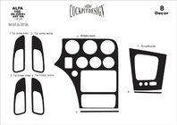 Alfa Romeo 159 2005–2011 Dashboard Trim Covers (Meric) Aluminum photo 5