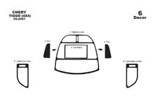 Chery Tiggo 1 2005-2016 Dashboard Trim Covers (small set) Carbon photo 3
