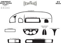 Chevrolet Tacuma/Rezzo 2000-2008 Interior Trim Covers Aluminum photo 2