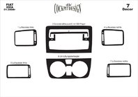 Fiat Idea 2003-2016 Decorative Dashboard Trim Wood photo 2