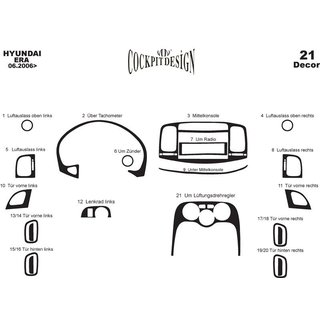 Dashboard Trim Covers Hyundai Accent 2006-2010 photo 4