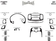 Hyundai Accent 2006-2010 Dashboard Trim Covers Aluminum photo 4