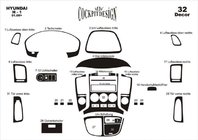 Hyundai H300, H1, Starex 2008-2020 Dashboard Trim Covers (Big Set) Carbon photo 2
