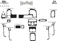 Opel Zafira A 1998-2005 Dashboard Trim Covers photo 3