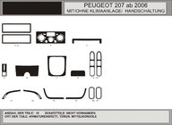 Peugeot 207 2006–2014 Dashboard Trim Covers (Hartman) photo 1