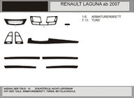 Renault Laguna 2007-2015 Dashboard Trim Covers (Hartman, Poland) Walnut photo 1
