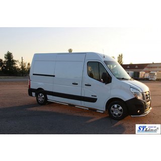Side Bars BB002 (2 pcs, Stainless Steel) Opel Movano 2010-2021 photo 2