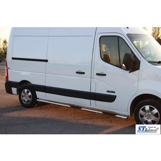 Side Bars BB002 (2 pcs, Stainless Steel) Opel Movano 2010-2021 photo 4