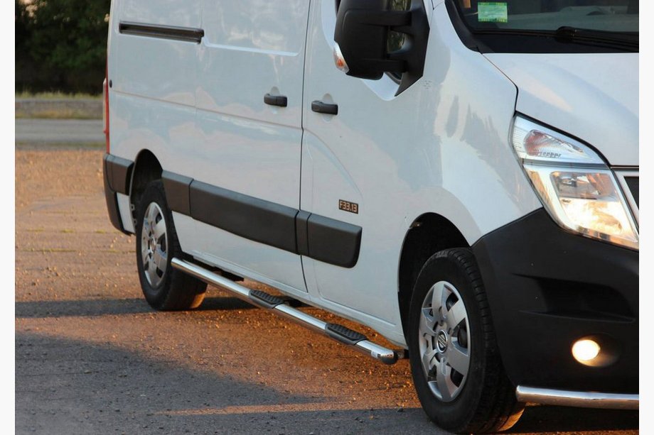 Renault Master 2011-2023 Side Bars BB002 (2 pcs, Stainless Steel) Image