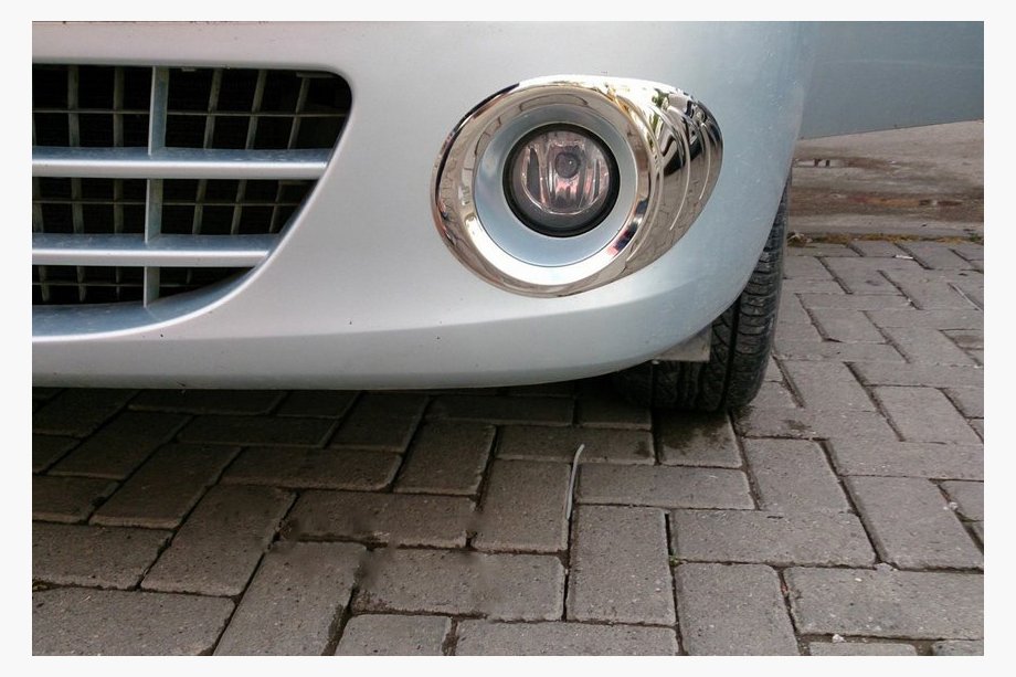 Renault Kangoo 2008–2020 Fog light trim 2008-2013 (2 pcs, stainless steel) Photo 1
