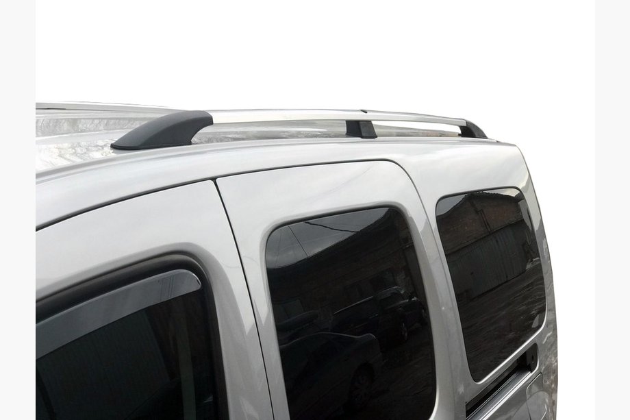 Renault Kangoo 2008–2020 Chrome Roof Rails Standard base, plastic feet Image