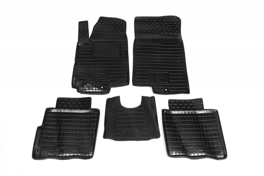 Kia Soul I 2008-2013 Rubber floor mats with edge (Autogumm) Image