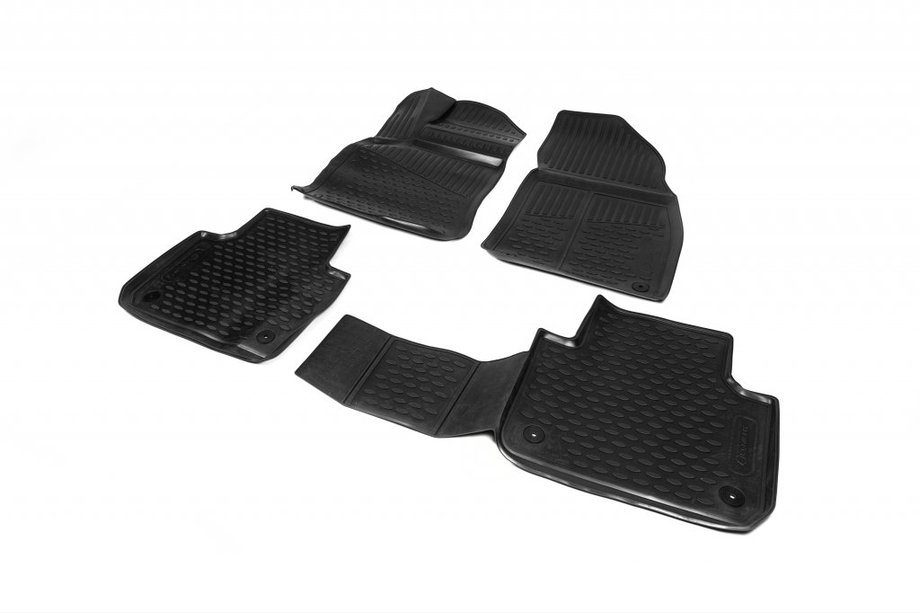 Volkswagen Touareg 2018- 3D Rubber Floor Mats for Interior (4 pcs, Novline) Image