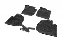 Skoda Rapid 2012-2019 3D Rubber Floor Mats for Interior (4 pcs, Novline) photo 1