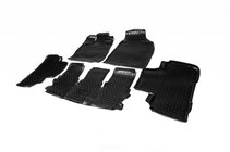 Toyota Highlander 2013-2019 3D Rubber Floor Mats for Interior (5 pcs, Novline) photo 1