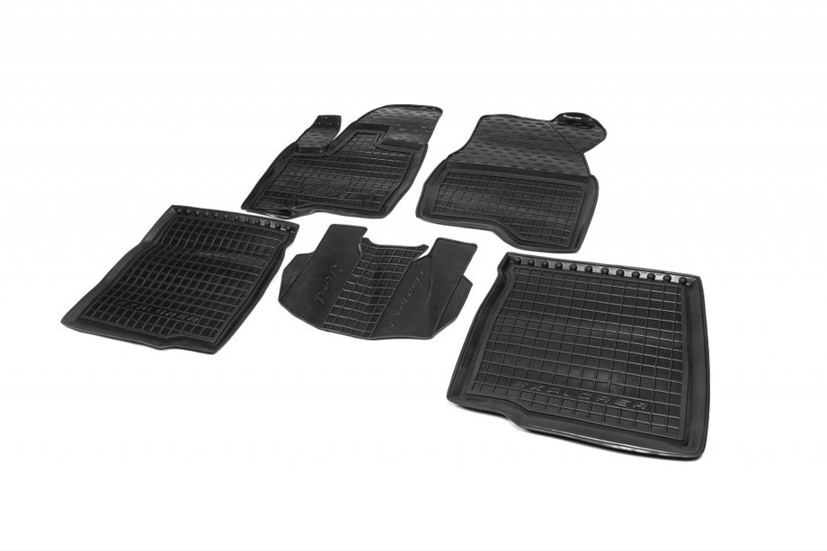 Ford Explorer 2011-2019 Rubber floor mats with edge 2014+ (Autogumm) Image