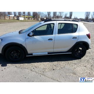 Side Bars BB001 (2 pcs, stainless steel) Renault Sandero 2013-2022 photo 2