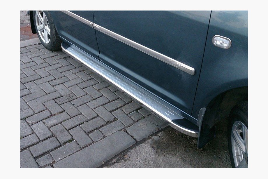 Volkswagen Caddy 2004-2010 Side Steps Omsa MSline (2 pcs, Aluminum) Image