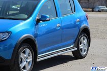 Renault Sandero 2013-2022 Side Bars BB001 (2 pcs, stainless steel) photo 3