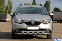 Renault Sandero 2013-2022 Front Bar ST015 (Stainless Steel) photo 2