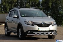 Renault Sandero 2013-2022 Front Bar ST015 (Stainless Steel) photo 4