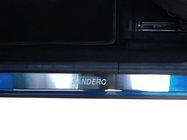 Renault Sandero 2013-2022 Door Sill Covers Nataniko (4 pcs, Stainless Steel) Standard - Lohmann Tape, 0.5 mm photo 1