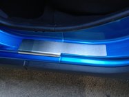 Renault Sandero 2013-2022 Door Sill Covers Nataniko (4 pcs, Stainless Steel) Standard - Lohmann Tape, 0.5 mm photo 2