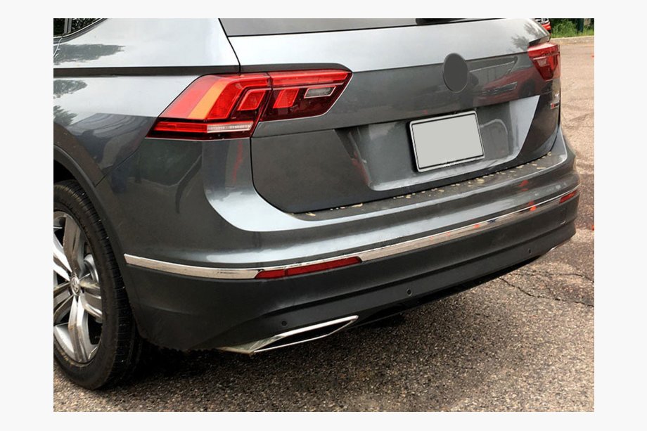 Volkswagen Tiguan 2016-2023 Stainless Steel Rear Bumper End Trim 2016-2020 (3 pcs) Image