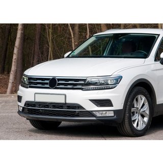 Trim covers for grille edge and headlights 2016-2020 (3 pcs, stainless steel)