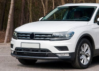 Volkswagen Tiguan 2016-2023 Trim covers for grille edge and headlights 2016-2020 (3 pcs, stainless steel) photo 1