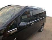 Mercedes Vito/V-class W447 2014- Stainless steel lower window trims full length (8 pcs) Carmos, L3, 1 Side Door photo 1