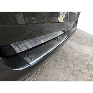 Rear Bumper Protector OmsaLine Black Chrome (Stainless Steel)