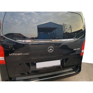 Rear window trim (small glass) stainless steel photo 1