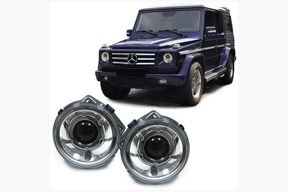 Mercedes G class W463 1990-2018 Front headlights (small type, 1989-2006) Image